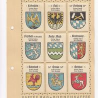 Kaffee Hag Wappen Freistaat Bayern Kreis Oberpfalz 9 Wappen inkl. Blatt (3)
