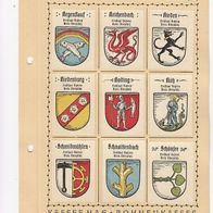 Kaffee Hag Wappen Freistaat Bayern Kreis Oberpfalz 9 Wappen inkl. Blatt (8)