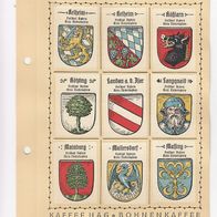 Kaffee Hag Wappen Freistaat Bayern Kreis Niederbayern 9 Wappen inkl. Blatt (4)