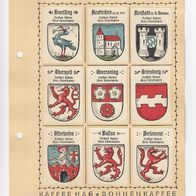 Kaffee Hag Wappen Freistaat Bayern Kreis Niederbayern 9 Wappen inkl. Blatt (5)