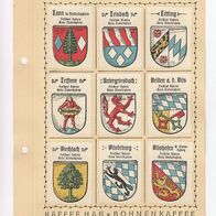 Kaffee Hag Wappen Freistaat Bayern Kreis Niederbayern 9 Wappen inkl. Blatt (8)
