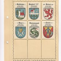 Kaffee Hag Wappen Freistaat Bayern Kreis Niederbayern 6 Wappen inkl. Blatt (9)