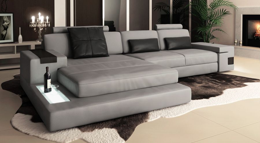 ledersofa wohnlandschaft