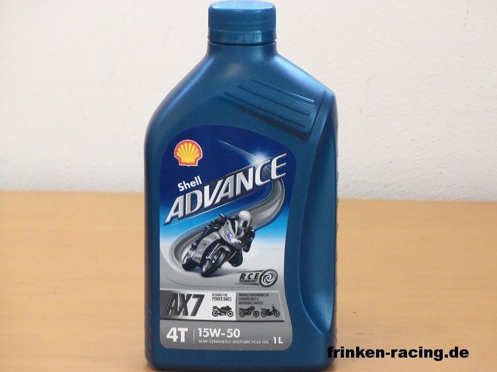 Shell Advance AX7 4T 15W-50 1 Ltr teilsyn 4Taktmotoröl Nachfolger des VSX 15W-50