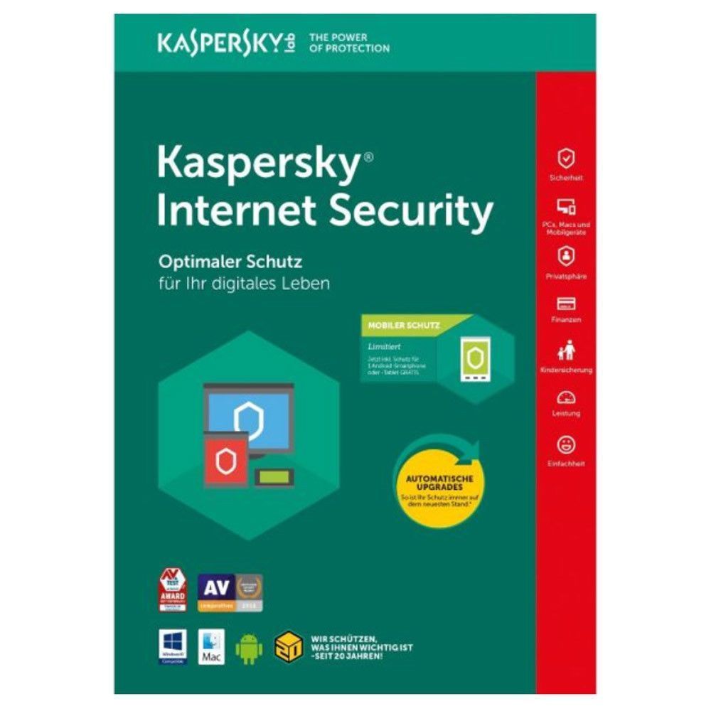 Kaspersky Internet Security 1/ 3/ 5/ 10 PC 2020 Multi Lizenzschlüssel Code Download kaufen bei ...
