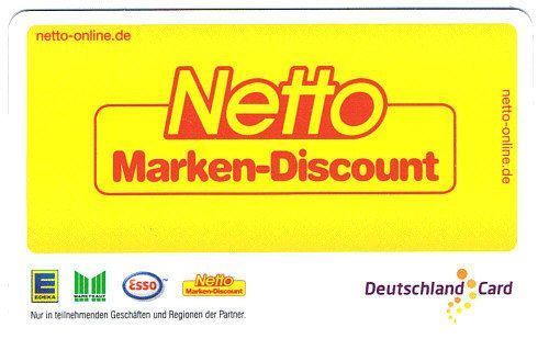 2x DeutschlandCard Punkte Sammel Karte + Partnercard NETTO Marken