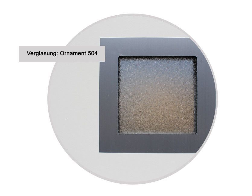 kuporta Kunststoff Haustür anthrazit / weiß Nebeneingangstür Kellertüre