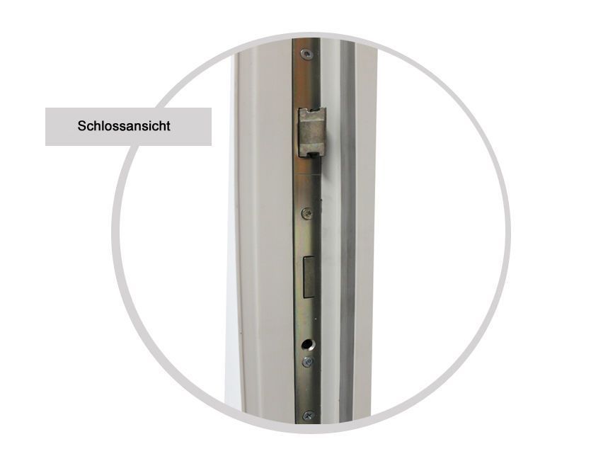 kuporta Kunststoff Haustür anthrazit / weiß Nebeneingangstür Kellertüre