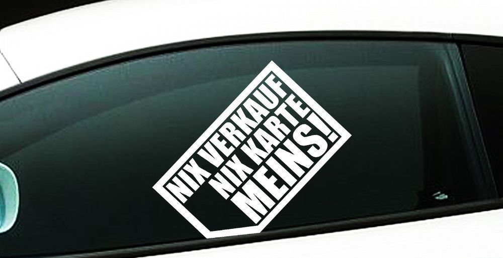 2x NIX Verkauf NIX KARTE MEINS! autoscheibe Aufkleber Auto JDM OEM Tuning Expor1 kaufen bei Hood.de