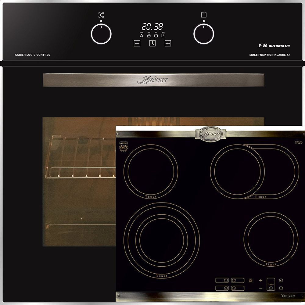 Respekta Einbau-Herdset HS2201-26 - Backofen 72L Mit Glaskeramikkochfeld