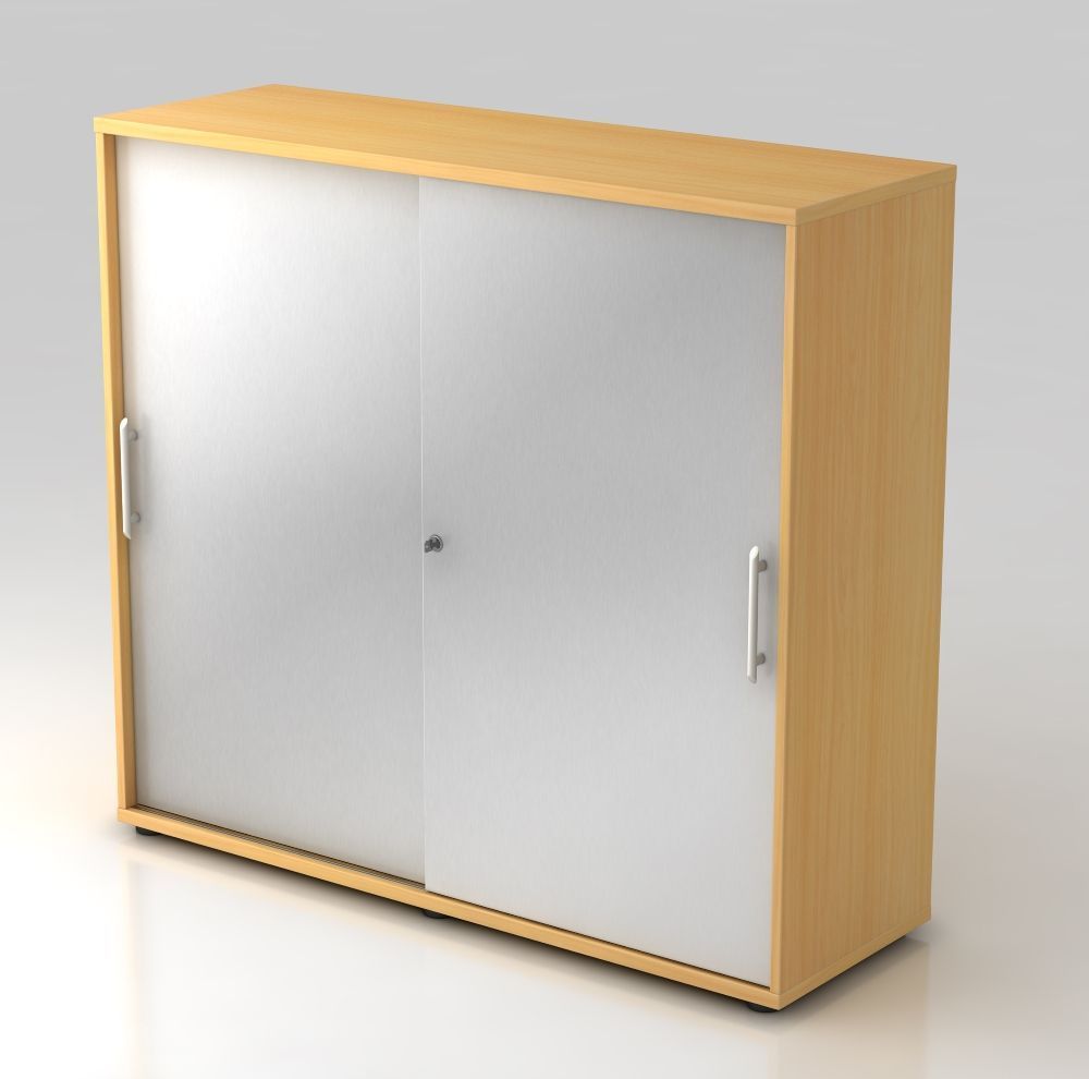 Aktenschrank Schiebetürenschrank Multi 3 OH Büroschrank abschließbar vh