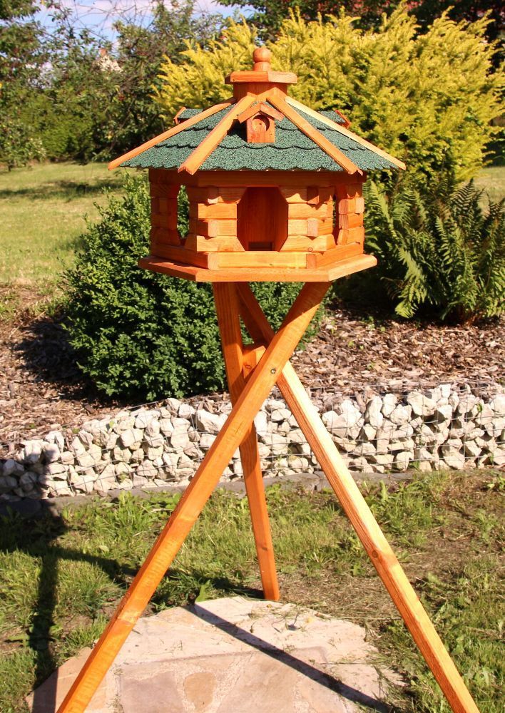 Großes Vogelhaus mit Ständer behandelt Typ 5 kaufen bei Hood.de
