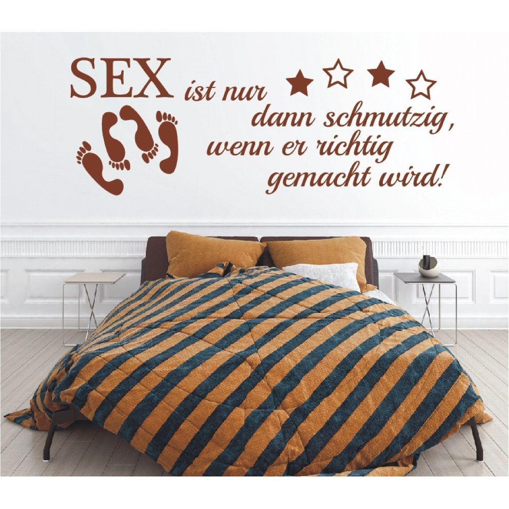 Wandtattoo Spruch Sex Ist Schmutzig Richtig Wandsticker Wandaufkleber