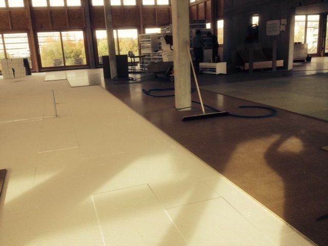 Hart wie Beton 108 qm Direktheizung Trockenbausystem Fußbodenheizung