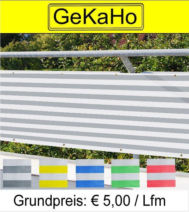 2. Wahl! Balkonverkleidung 80 cm hoch, Sichtschutz Zaun, Balkon