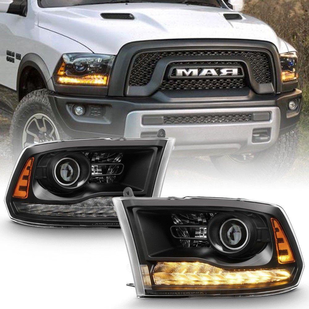 DODGE RAM 2013 2018 Projector Scheinwerfer 13 18 14 2015 2014 17 LED OBK kaufen bei Hood.de