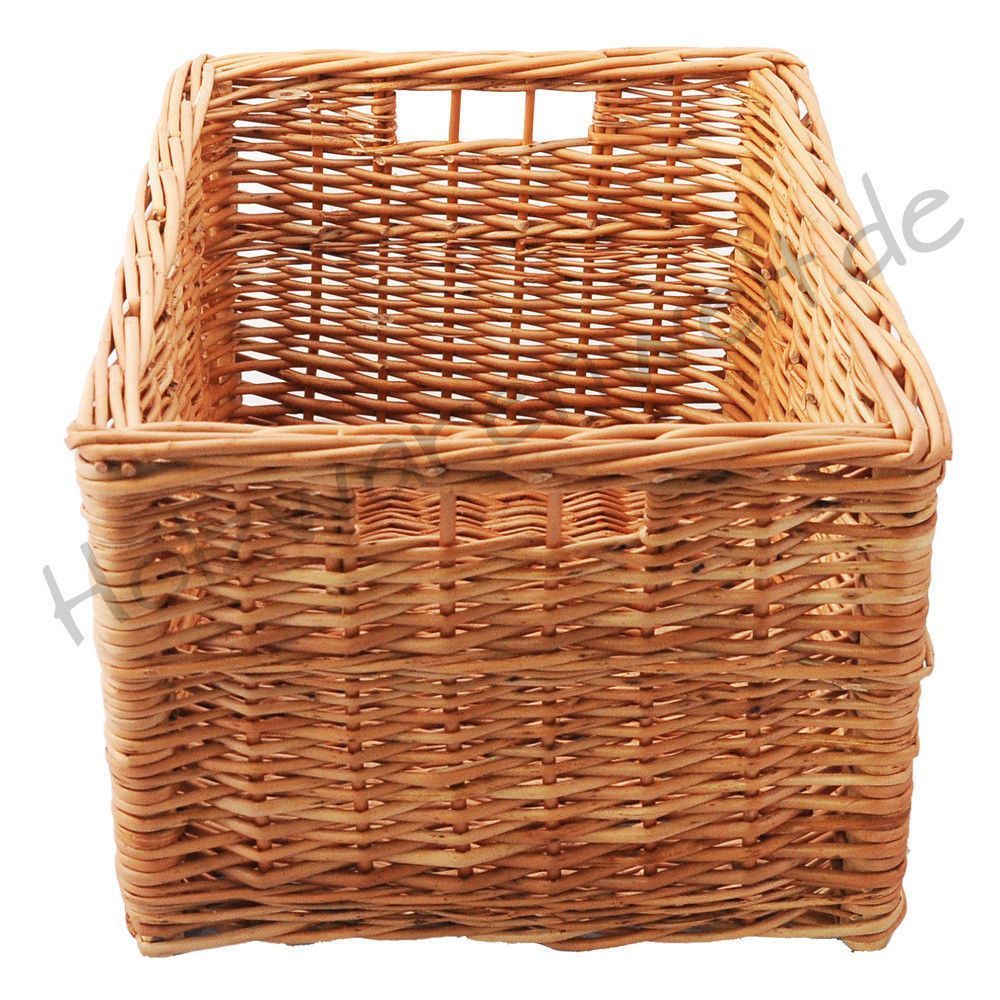 Aufbewahrungskorb aus Weide Regalkorb Schrankkorb Regalhelfer