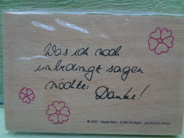 Heyda POESIE Schrift Motiv Stempel Freunde Spuren im Herzen
