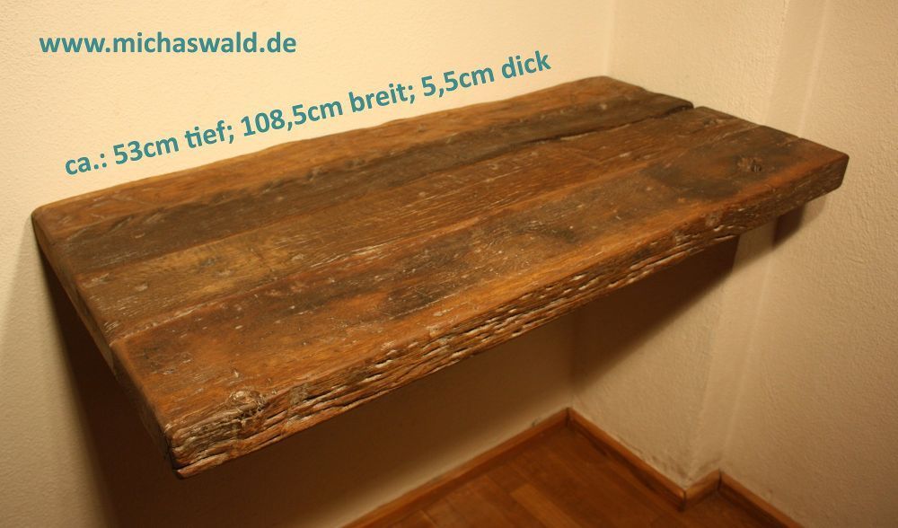 Waschtisch Holz Altholz Eiche Waschtischplatte kaufen bei Hood.de