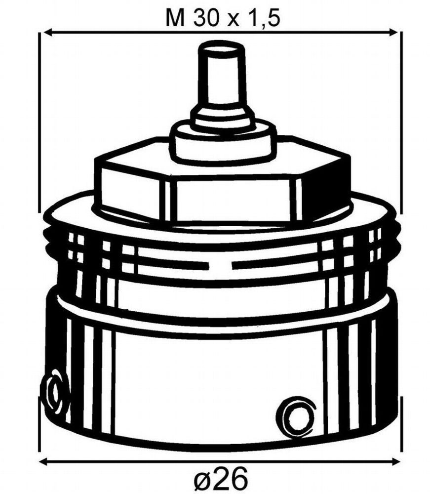 Heimeier Adattatore Per Valvole Danfoss RAVL 26mm - Foto 5