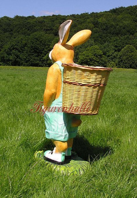 Osterhase Ostern groß Figur Statue Skulptur Kipe Außendekoration Ostern