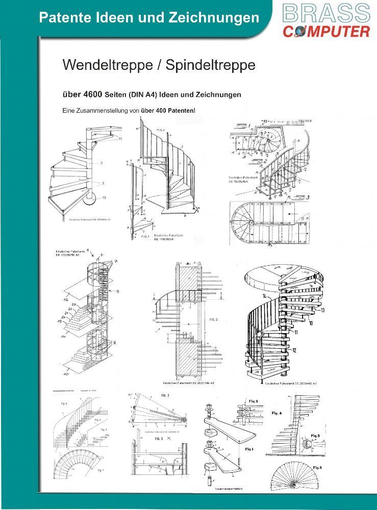 Wendeltreppe / Spindeltreppe, über 4600 Seiten patente Ideen und