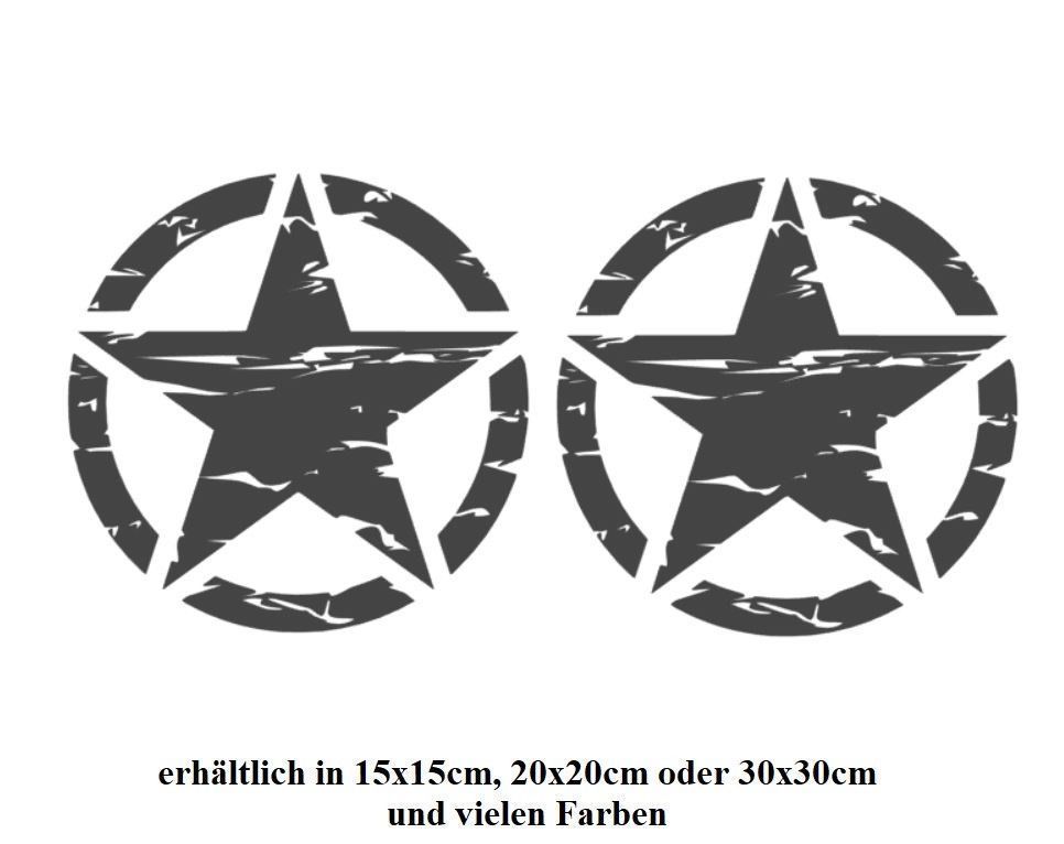 50cm Army Stern Aufkleber/normal Oder Vintage, Sticker Für Jeep