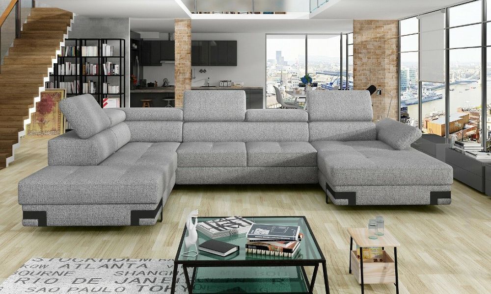 Emporio XL Schlaffunktion Wohnlandschaft Relaxfunktion Couchgarnitur