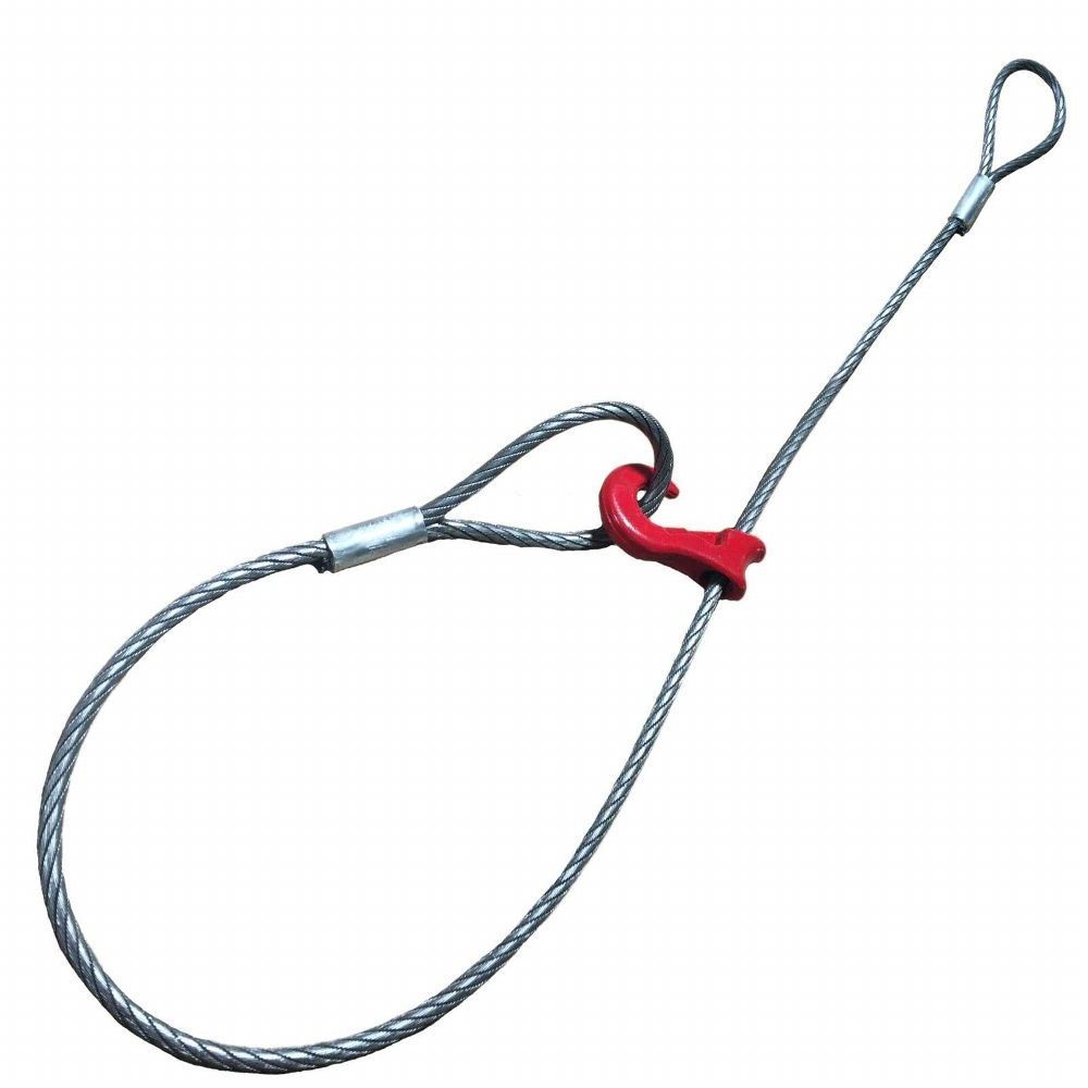 Produktbild von Stahlseil Mit ösen Forstseil 11 Mm 2 Schlaufen 0 Haken Rückeseil Anschlagseil Zugseil Kabelschloss 3m