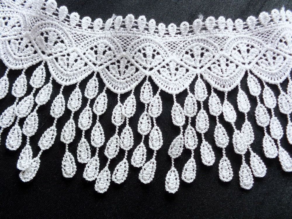 Produktbild von Cheriswelry Fransenborte 25m - Polyester Quastenborte 25mm Für Nähen Deko