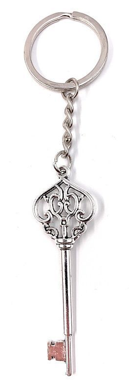 Onlineworld2013 Silber Schlüsselanhänger Keychain Metall Dietrich Schlüssel Antik Key Anhänger