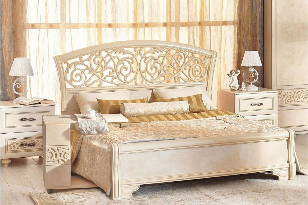 Schlafzimmer Alexandria in Beige 7-Teilig Klassik kaufen bei Hood.de