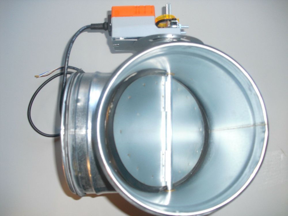 Intelmann Bypassklappe NW 100 Mit Belimo LM230A Motor – Für Erdwärmetauscher & Wohnraumlüftung, 230V