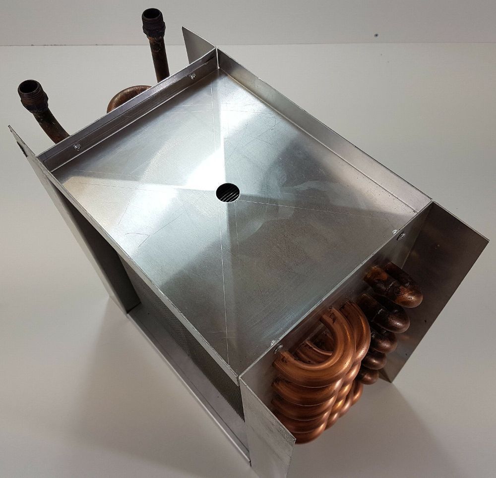80 Mm Wasserkühlungskühler, Aluminium Wärmetauscher 8 Rohre G1/4