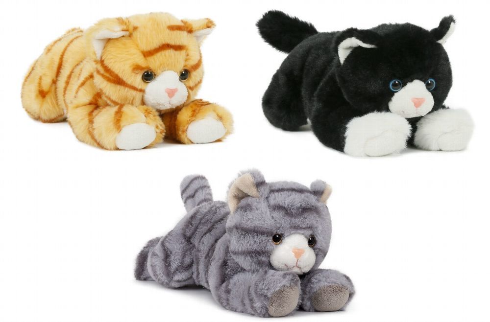  1 Plüschtier Katze 28 cm Kuscheltier Stofftier Haustiere Katzen Illustration 