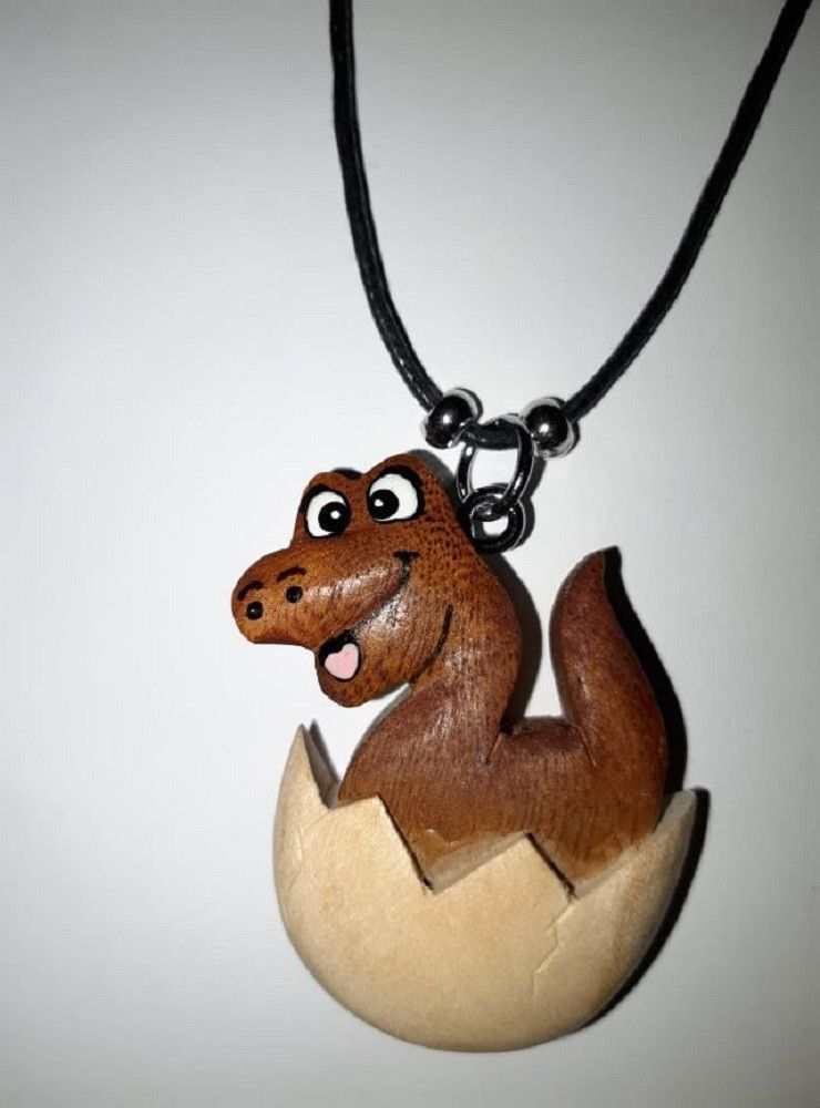 Holz-Anhänger Kette Mit Adler-Motiv – Lederoptik, Ca. 44 Cm | Modeschmuck Für Natur- & Tierliebhaber