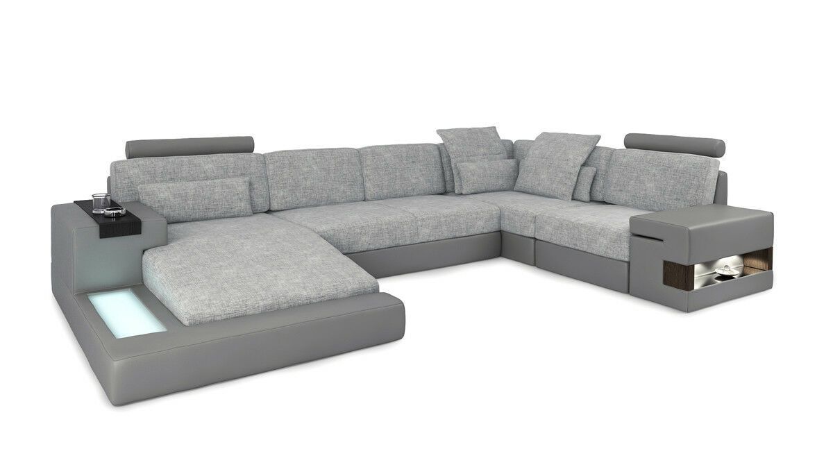 UForm Wohnlandschaft Textil Stoff Couch Big XXL Sofa Polster Ecke