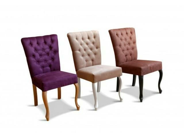 Chesterfield STUHL Esszimmer Designer LEDER STÜHLE MASSIV Handgemacht