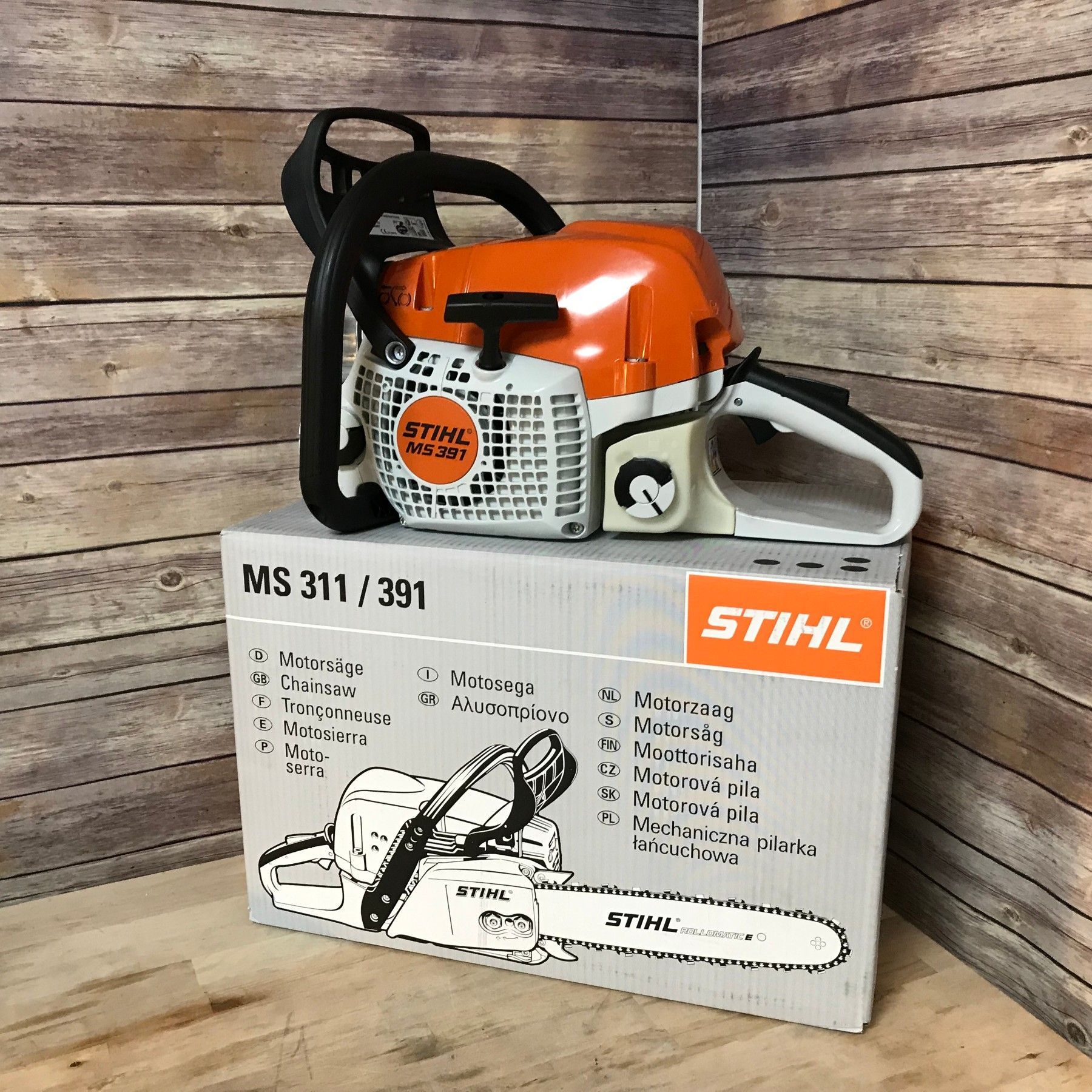 NEU STIHL MS 391 Kettensäge Motorsäge mit 45 cm 1x Schwert 1x Kette wow