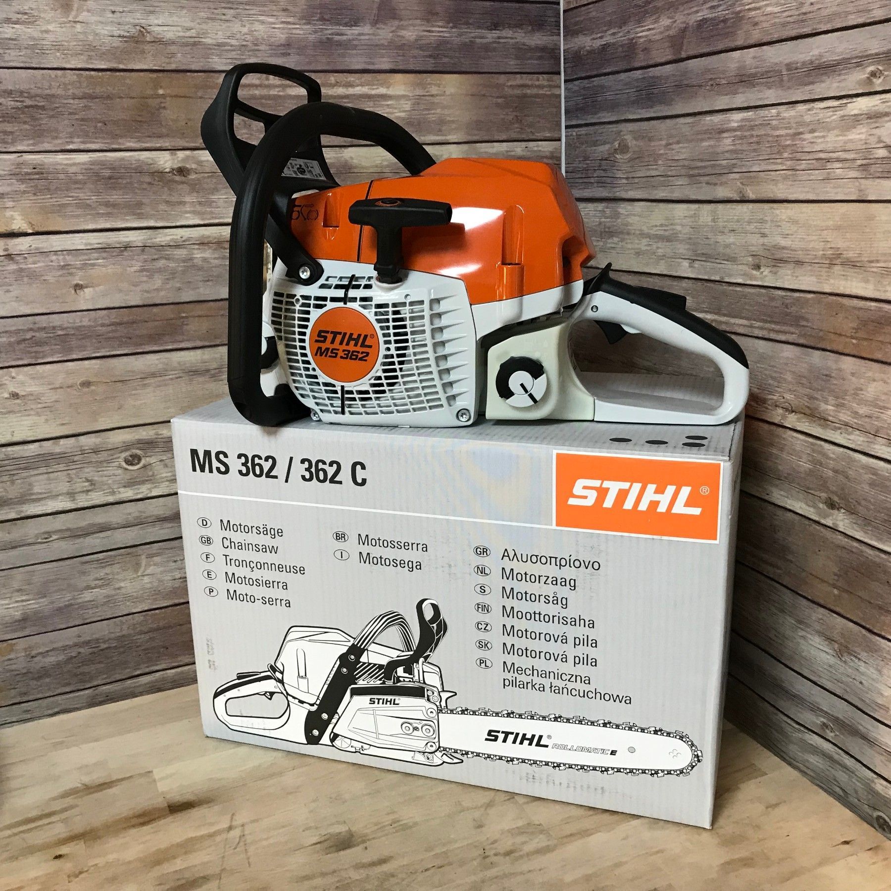 NEU STIHL MS 362 Kettensäge Motorsäge mit 45 cm 1x Schwert 2x Ketten