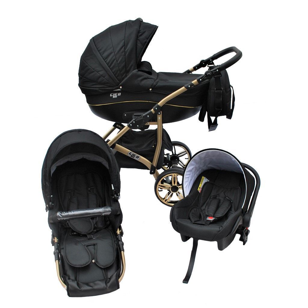 LUXUS Kombi Kinderwagen CLEO 3 in 1 und 4 in 1 ( + IsofixBasisstation) + Radwahl kaufen bei Hood.de