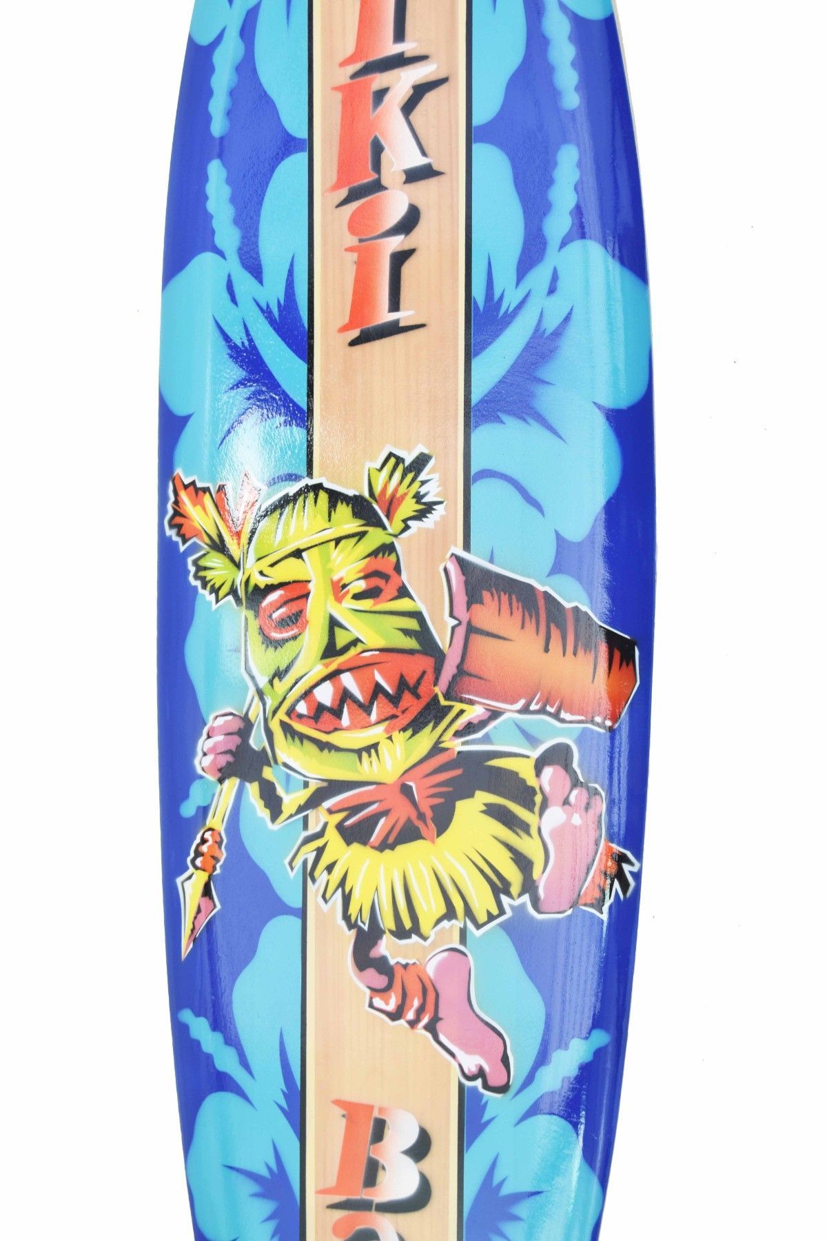 Deko Surfboard 100cm Tiki Bar Dancer Surfbrett aus Holz Hawaii Maui