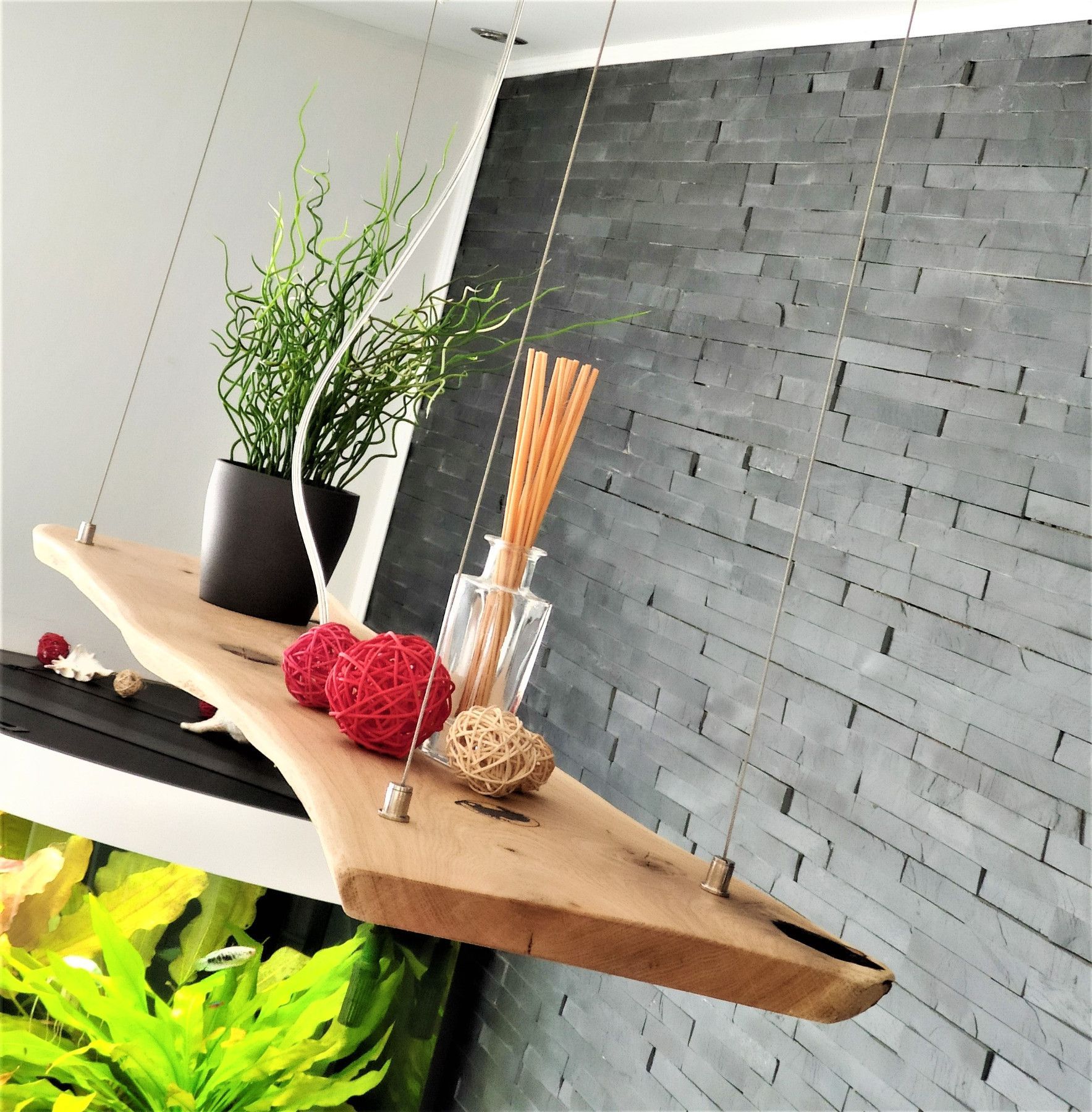 Deckenlampe LED Hängelampe Pendelleuchte aus Holz Holzlampe Eiche