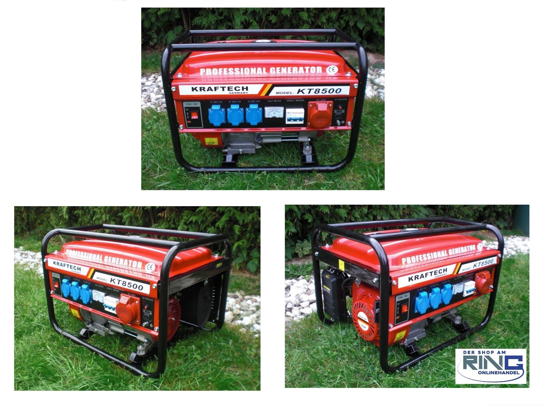 Munich Tools Notstromaggregat 4-takt 6500 Watt Generator Benzin Stromerzeuger Angebot 4-Takt 6500 Watt Benzin Stromerzeuger Generator