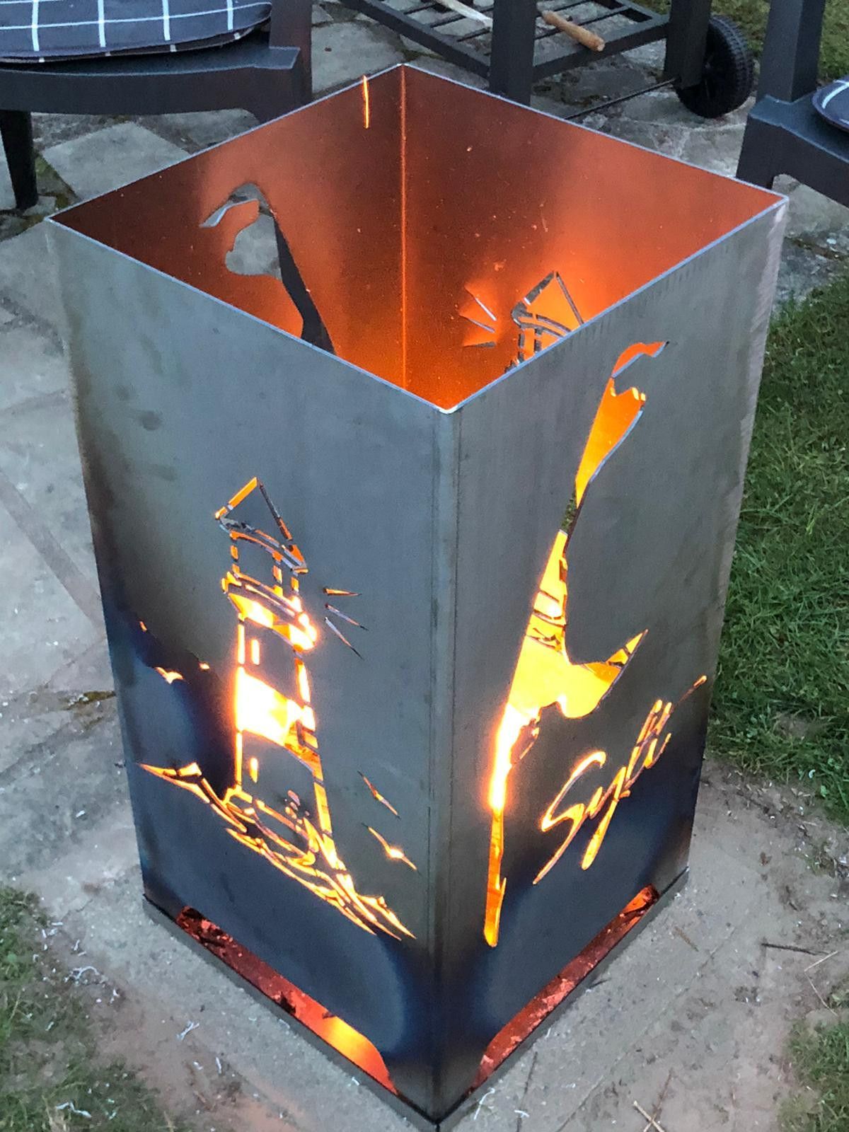Feuerkorb Leuchtturm Sylt inkl. Ascherost und Aschewanne Feuerflair