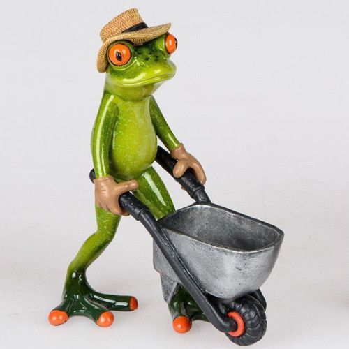 Formano Frosch Gärtner mit Schubkarre oder Gießkanne kaufen bei Hood.de