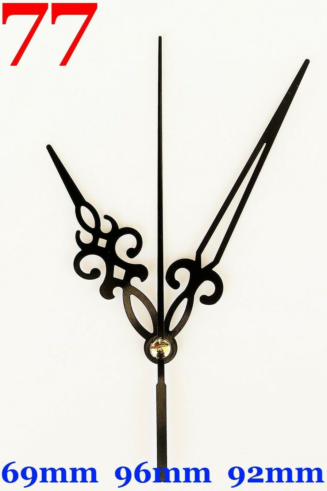 OK888 Quartz-Uhrwerk - Geräuschlos, Für Gezeitenuhren, Mit Schwarzen Metallzeigern (100mm)