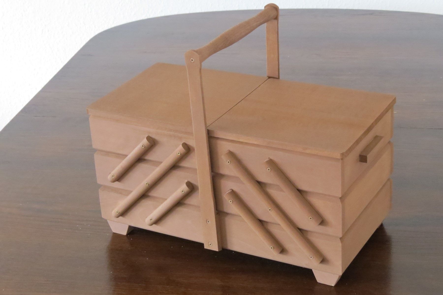 Nähkästchen Nähkasten Nähkorb Nähkiste handbemalt Schmuckkästchen Holz ...