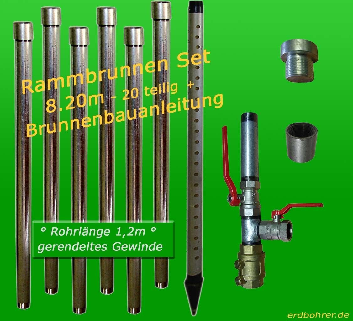 BrunnenbauSet 8.20m 20 tlg Rammbrunnen 11/4 Zoll kaufen bei Hood.de