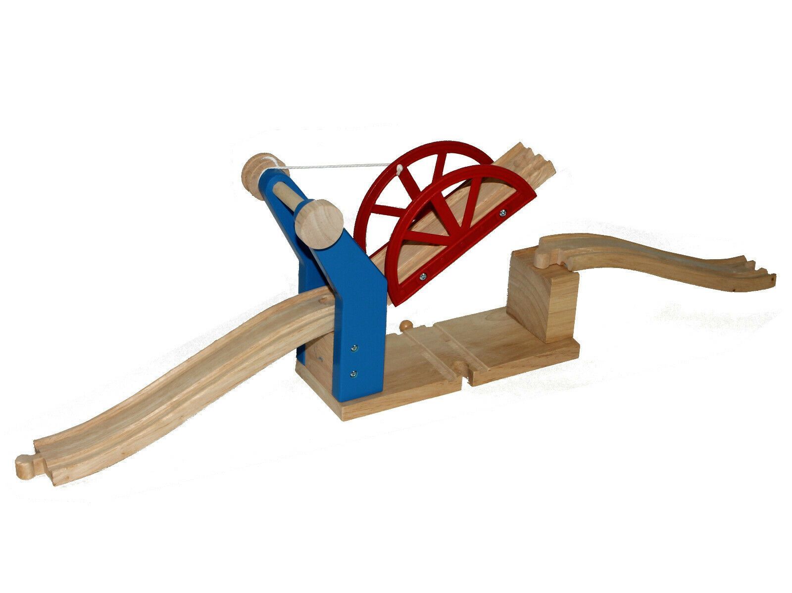 Kisangel Holzeisenbahn Brücke - Verstellbare Zugbrücke Für Thomas & Friends